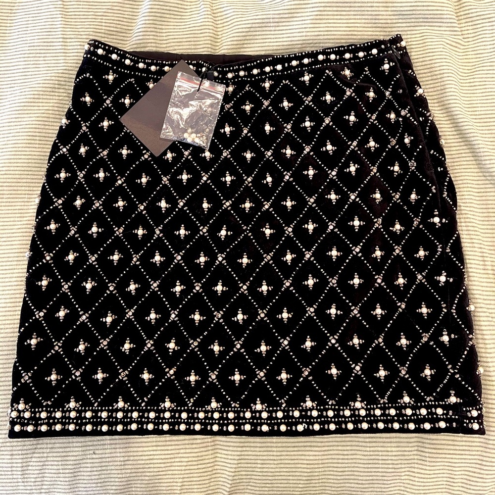 Brand new with tags black embellished Zara skirt.